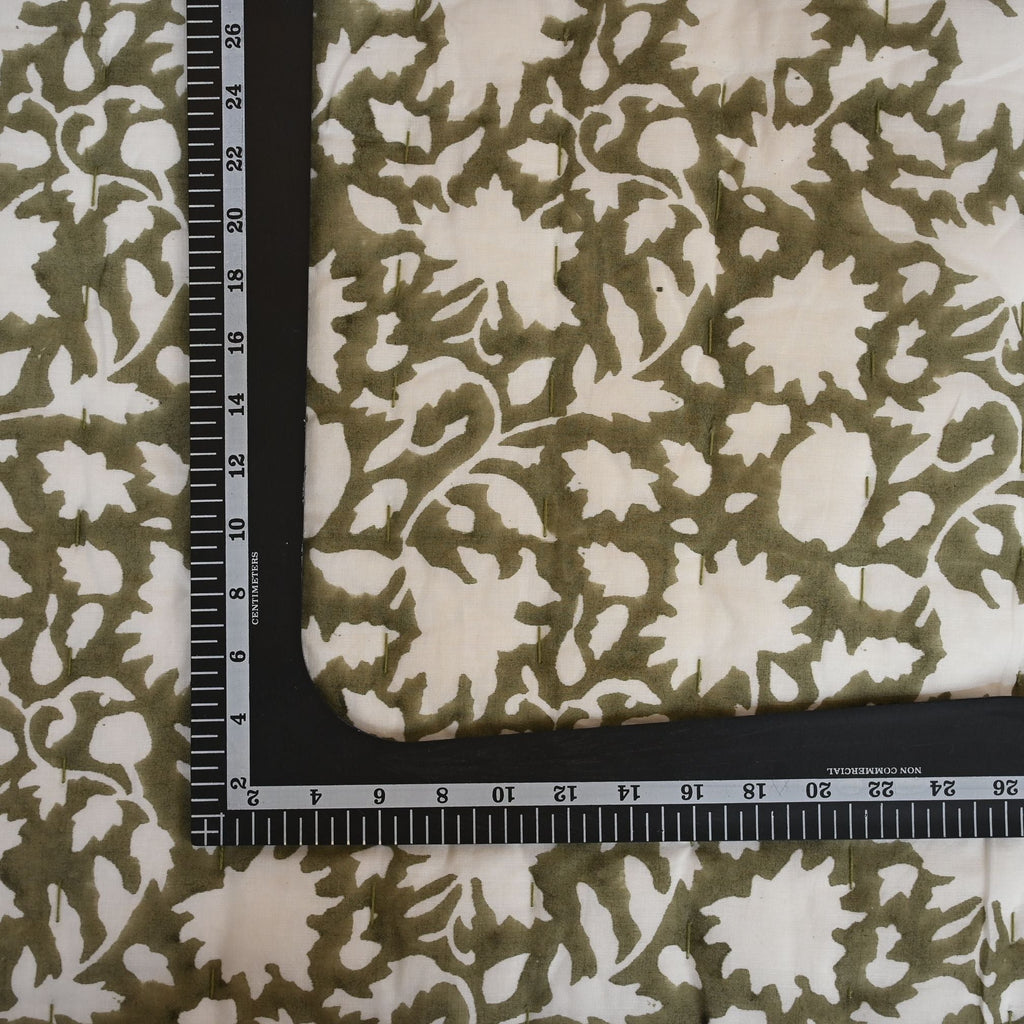 Martin Floral Hand Block Printed Quilt