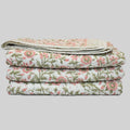 Everett Floral Hand Block Printed Quilt