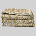 Bennet Floral Hand Block Printed Quilt