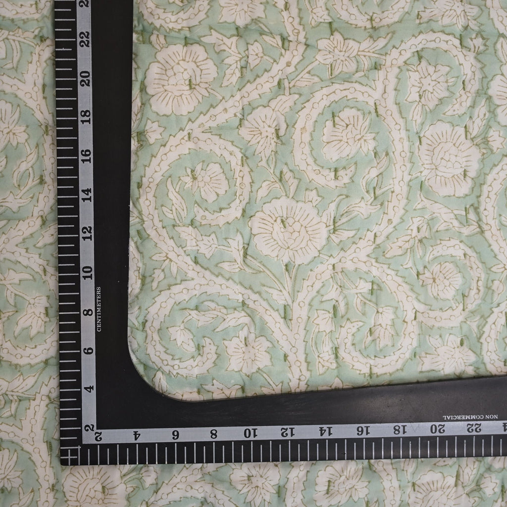 Harrison Botanical Hand Block Printed Quilt