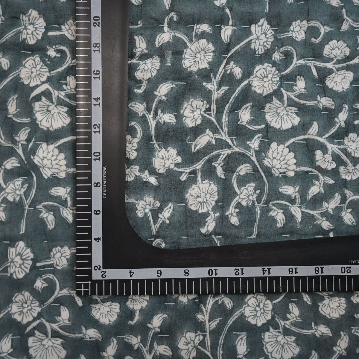 Elliot Botanical Hand Block Printed Quilt