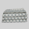 Levi Floral Hand Block Printed Quilt