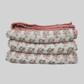 Asher Floral Hand Block Printed Quilt