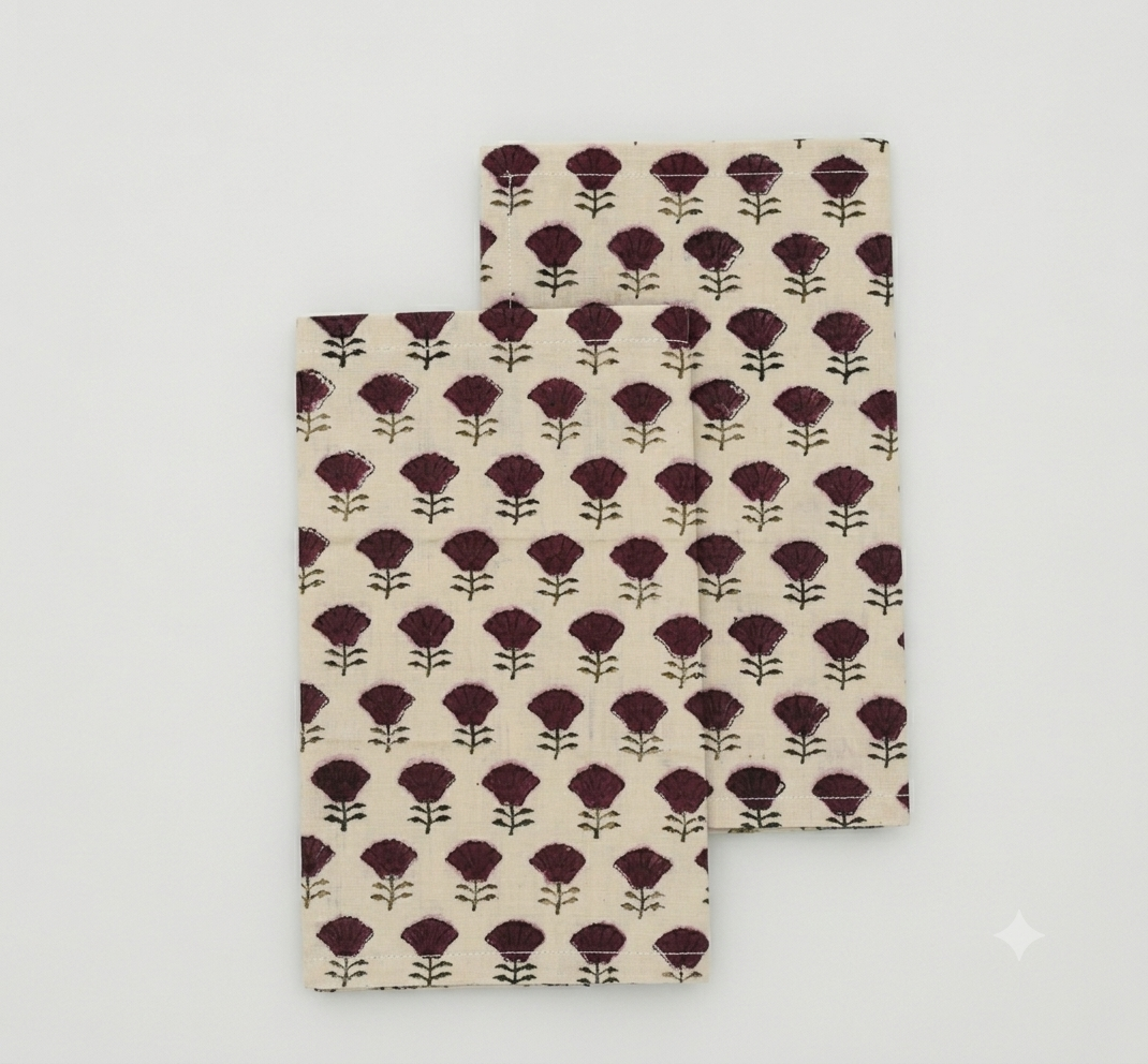 Colter Floral Cotton Dinner Napkin