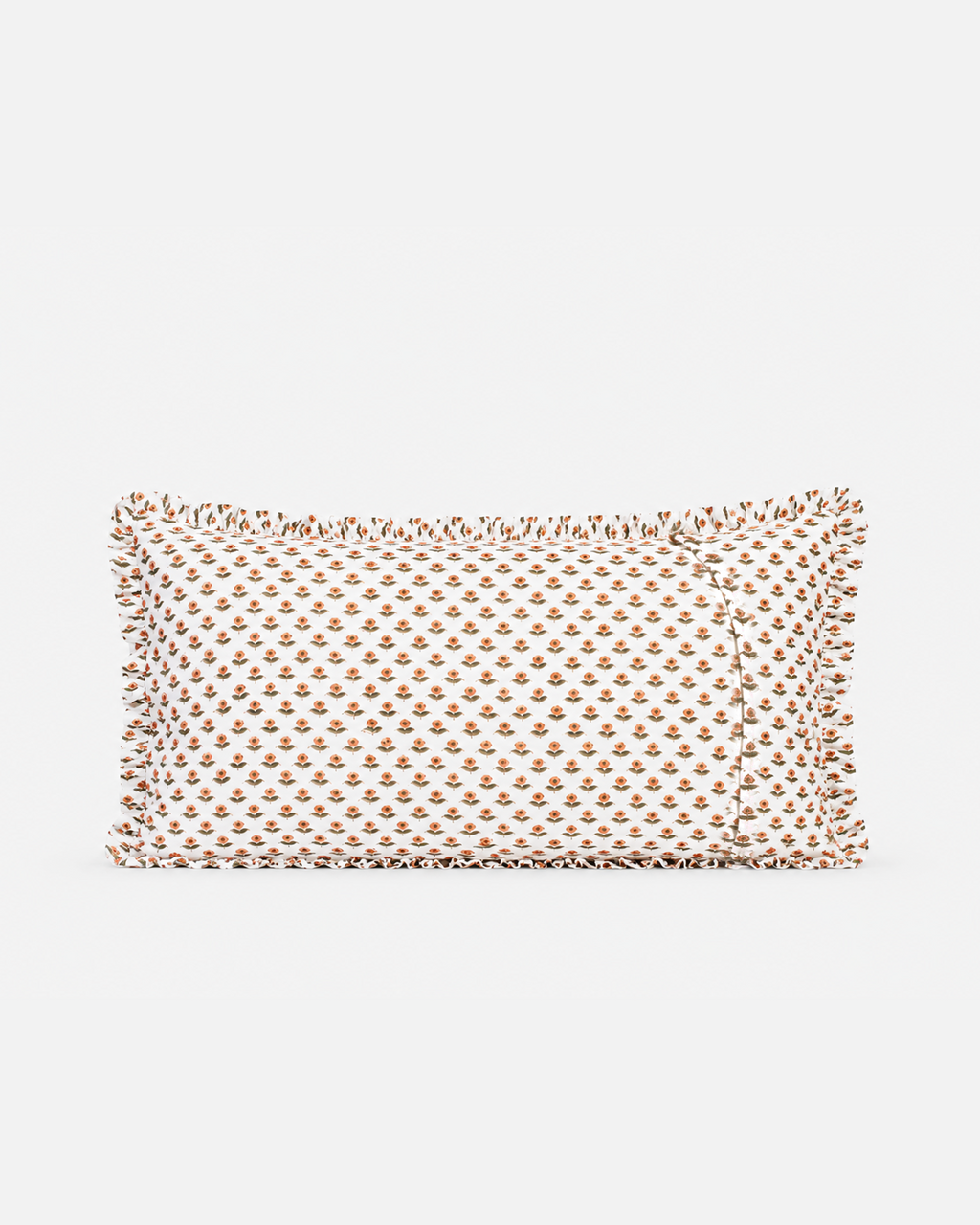 Terracotta Floral Cotton Duvet Cover Set