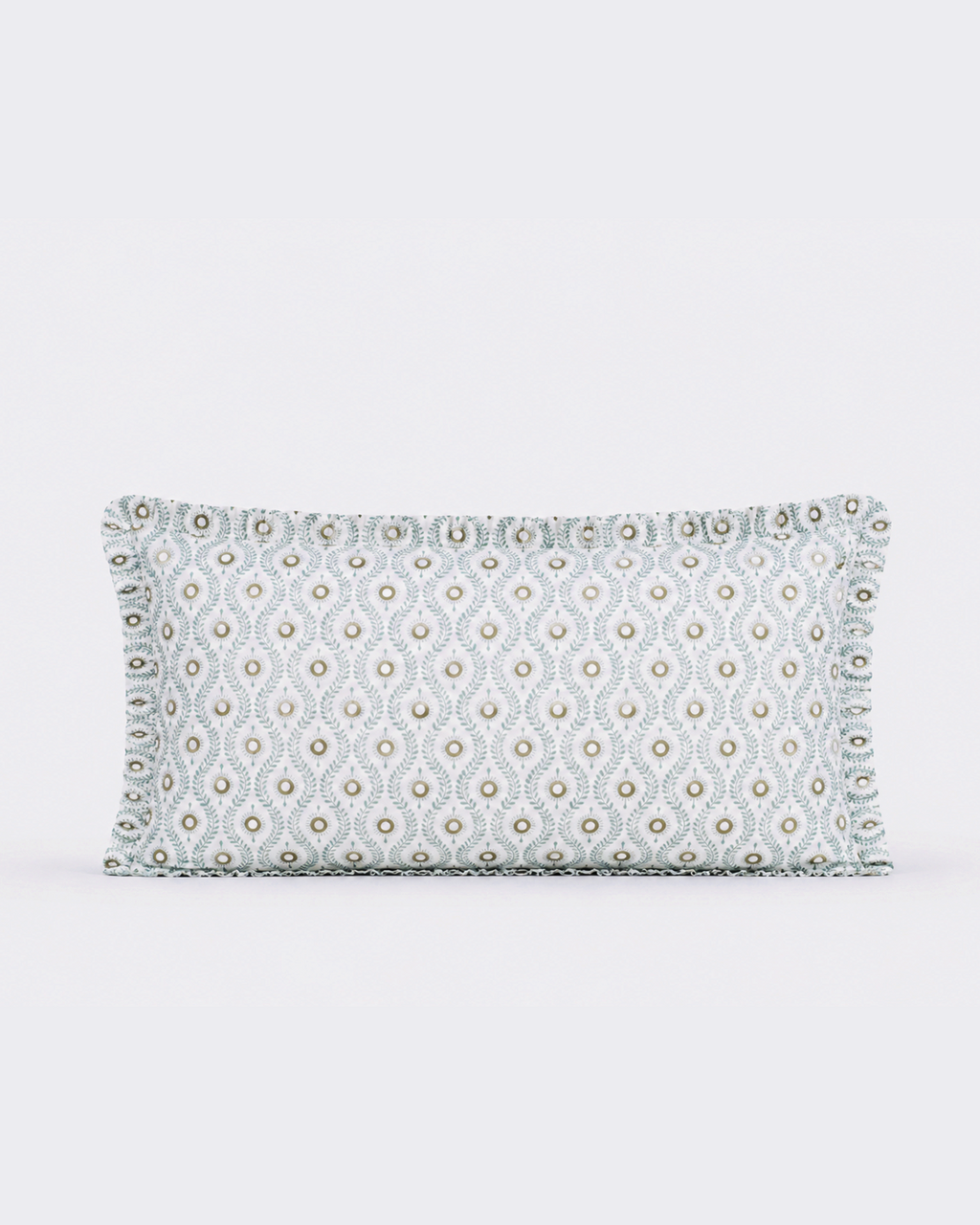 Olive Medallion Cotton Duvet Cover Set