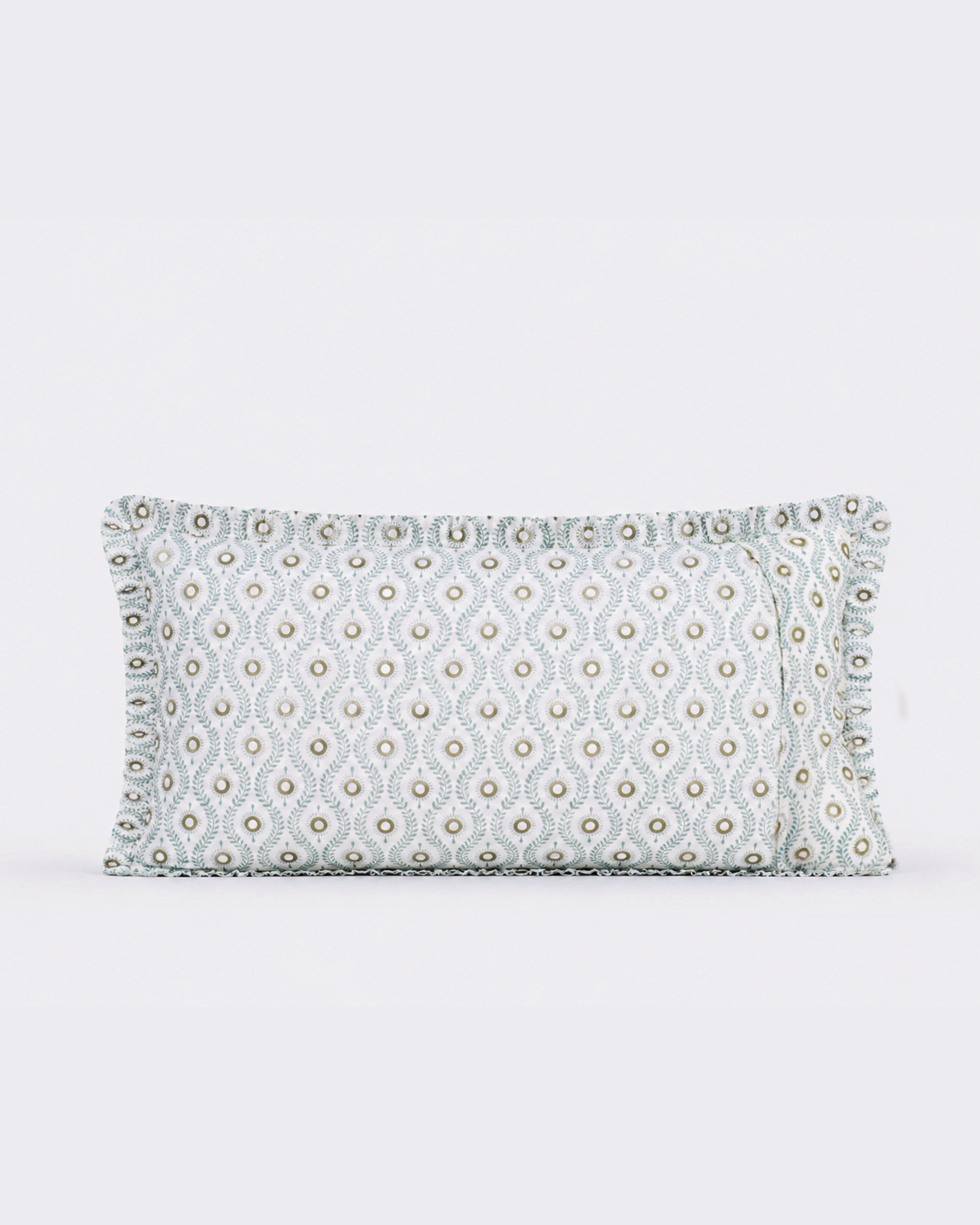 Olive Medallion Cotton Duvet Cover Set