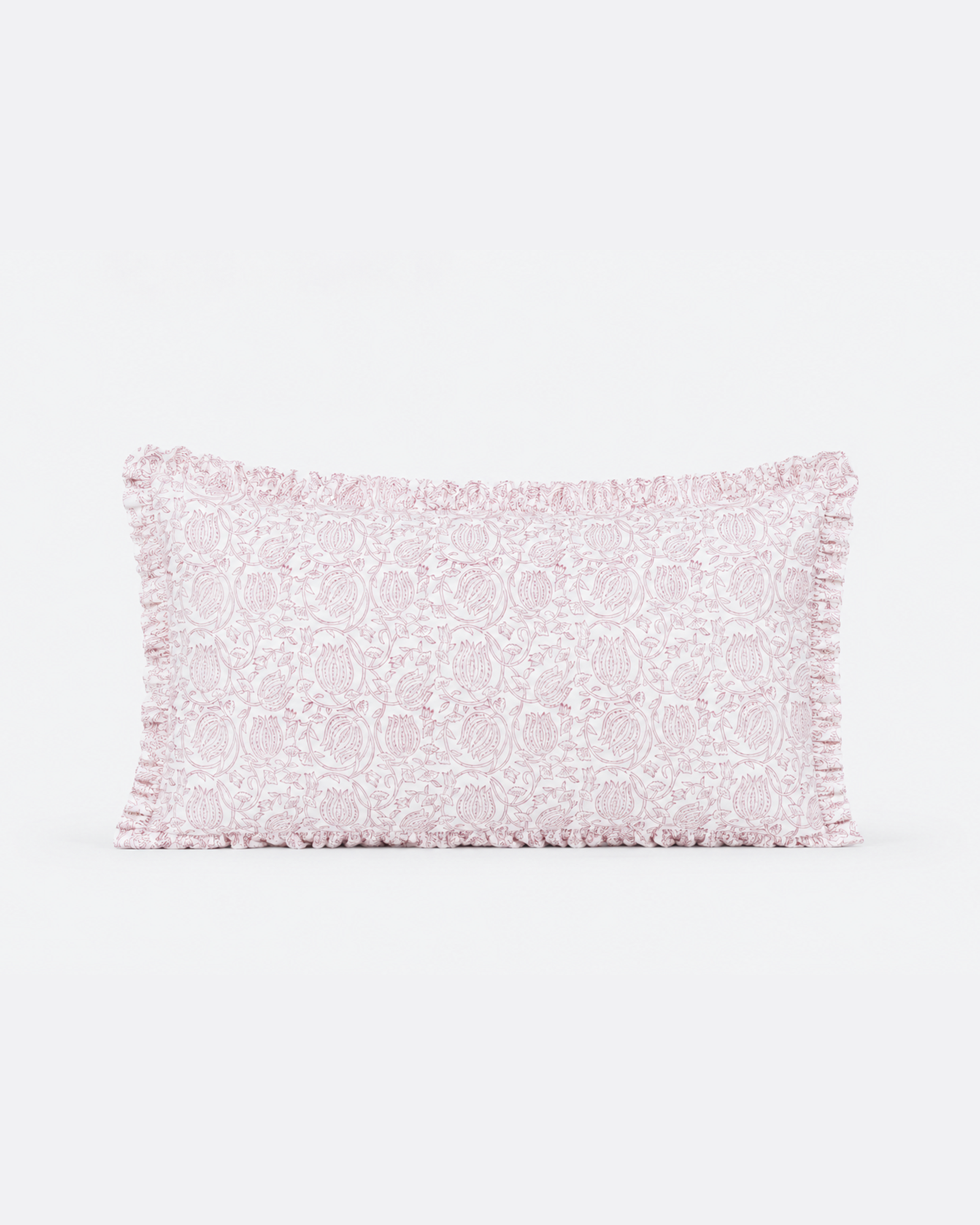 Dusty Rose Botanical Cotton Duvet Cover Set