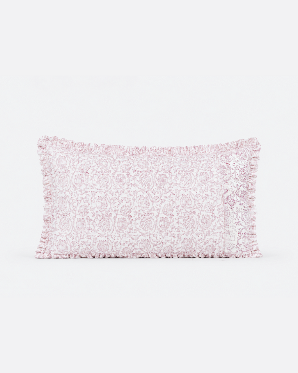 Dusty Rose Botanical Cotton Duvet Cover Set