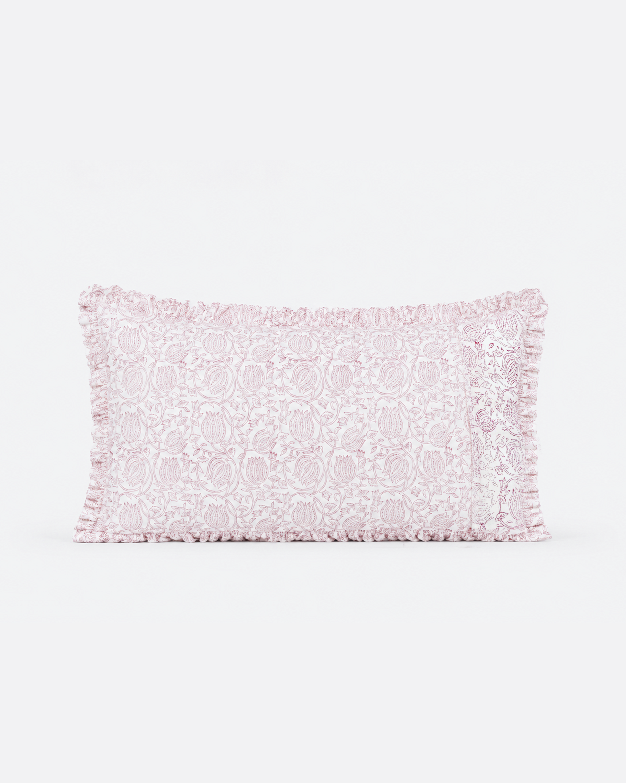 Dusty Rose Botanical Cotton Duvet Cover Set