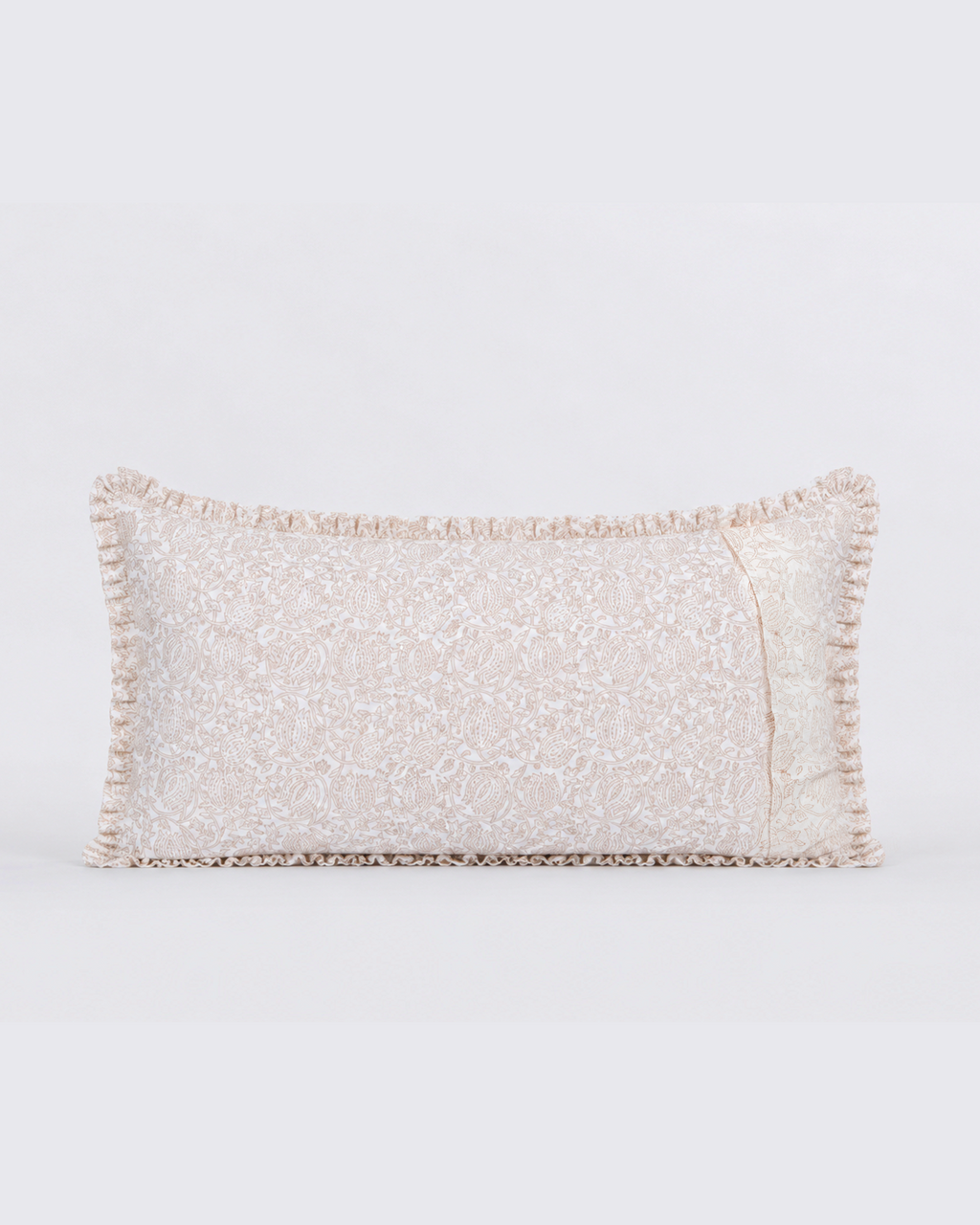 Beige Botanical Cotton Duvet Cover Set