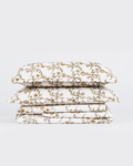 Golden Botanical Cotton Duvet Cover Set