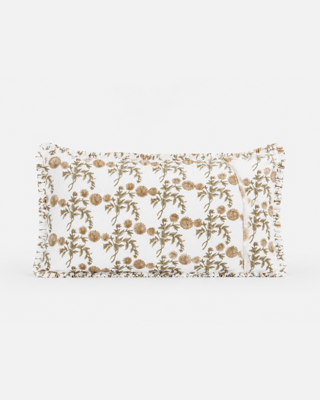 Golden Botanical Cotton Duvet Cover Set