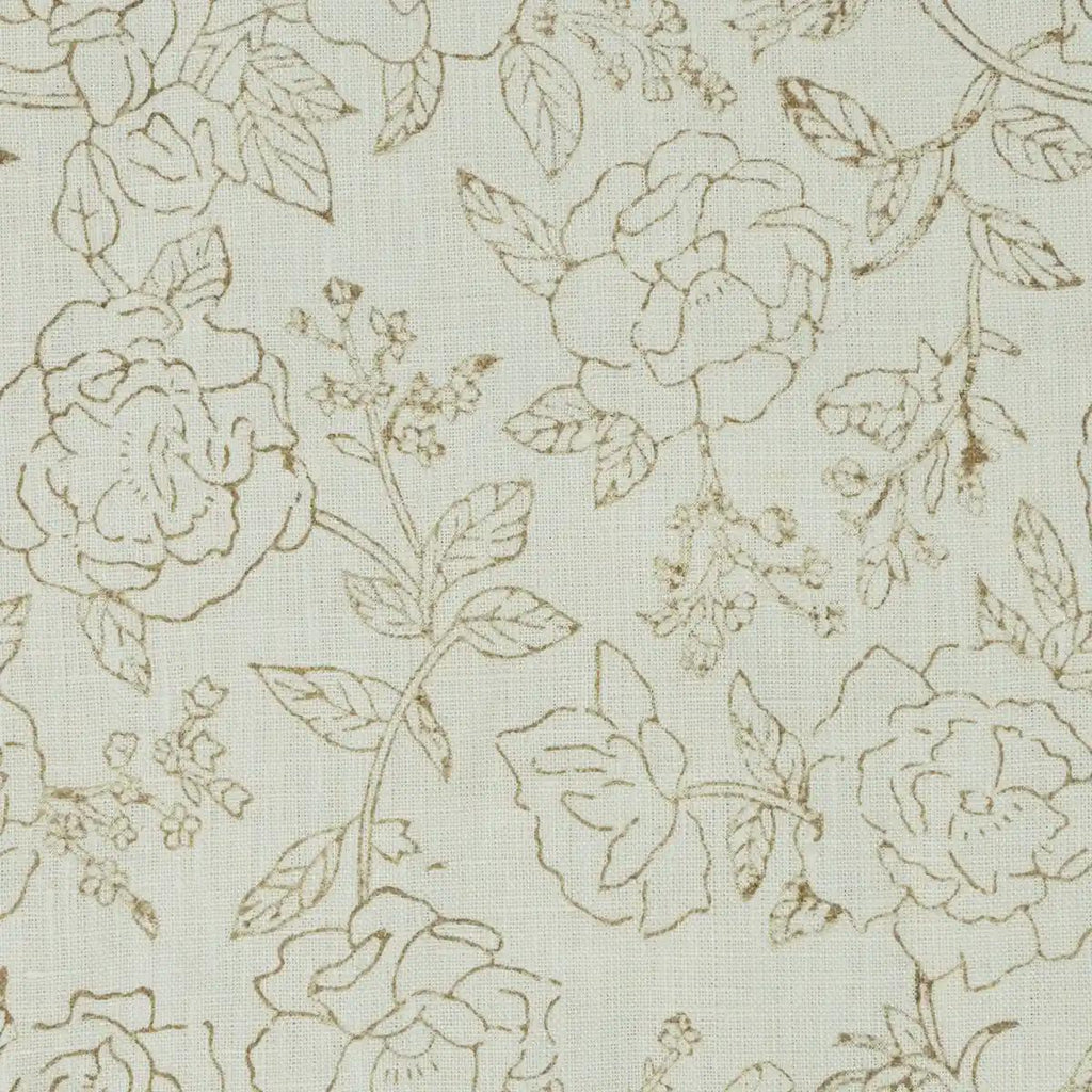 Vireo Hand Block Print Linen Pillow Cover