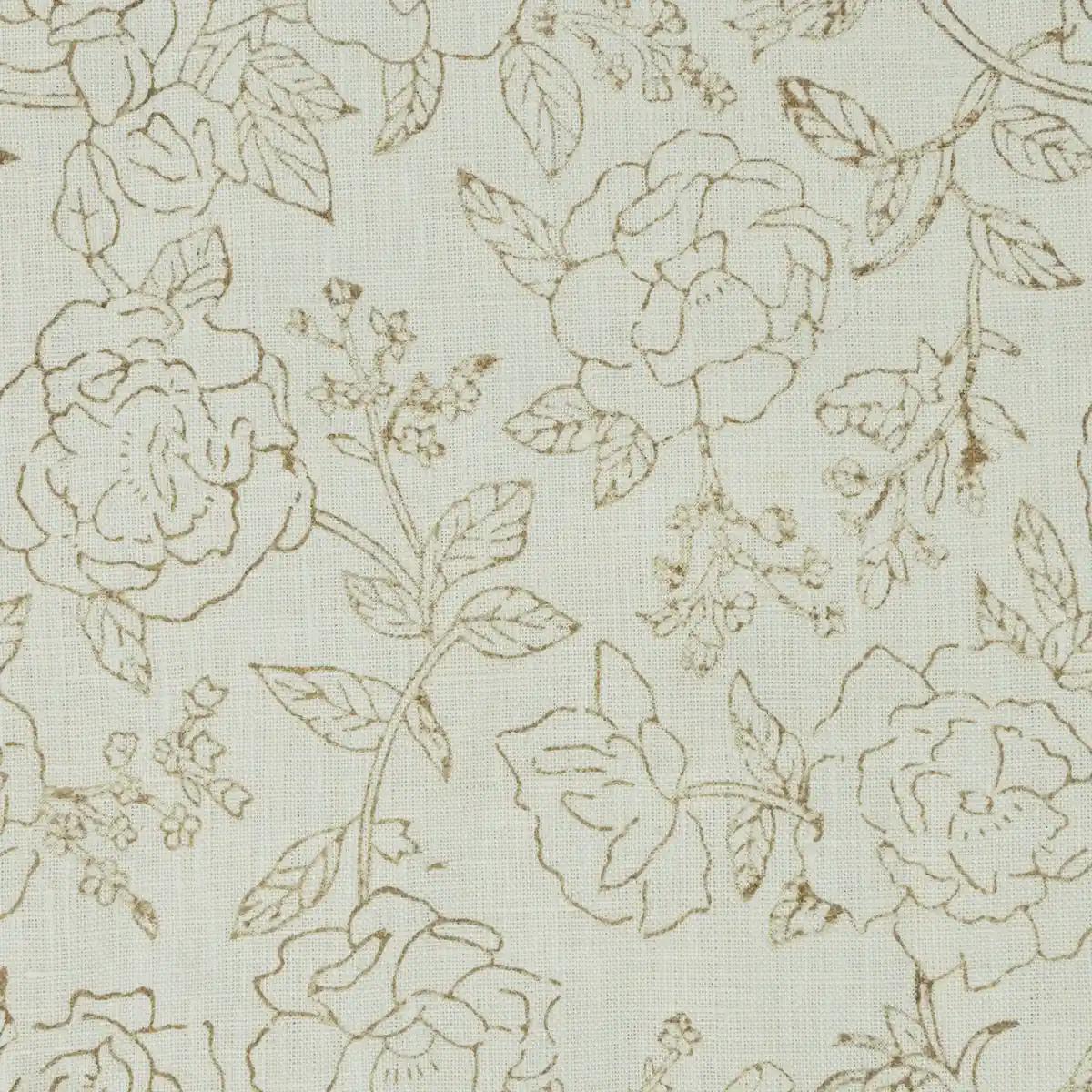 Vireo Hand Block Print Linen Pillow Cover