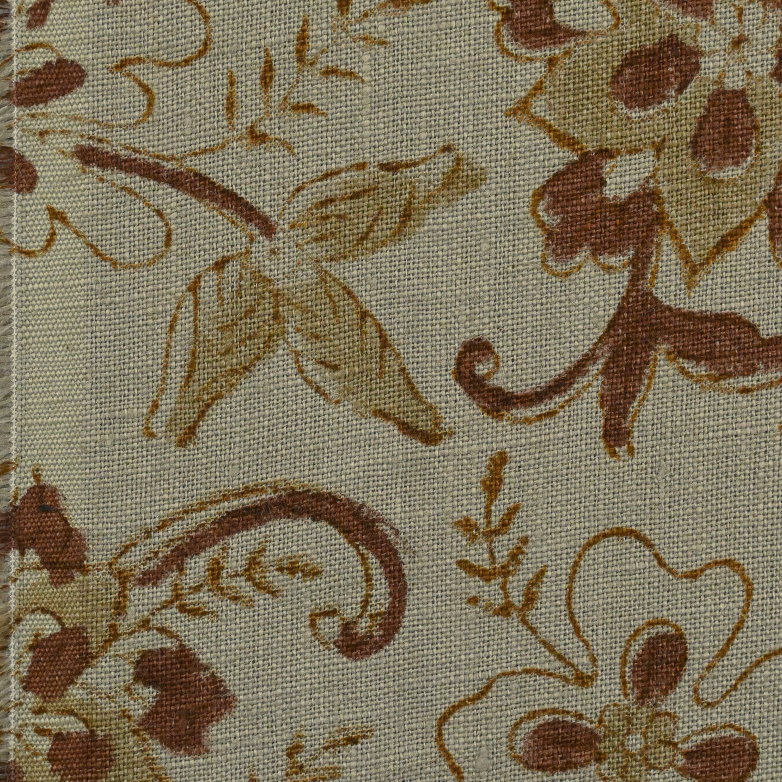 Botanical Linen Pillow Cover