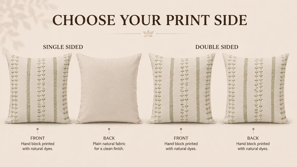 Sage green marigold linen pillow cover, size reference