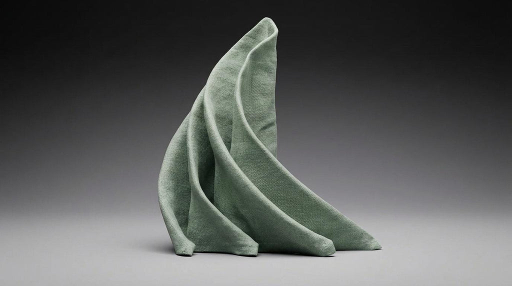 Mossmere Sage Green Solid Linen Napkins