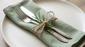 Elegant Olive Linen Napkins