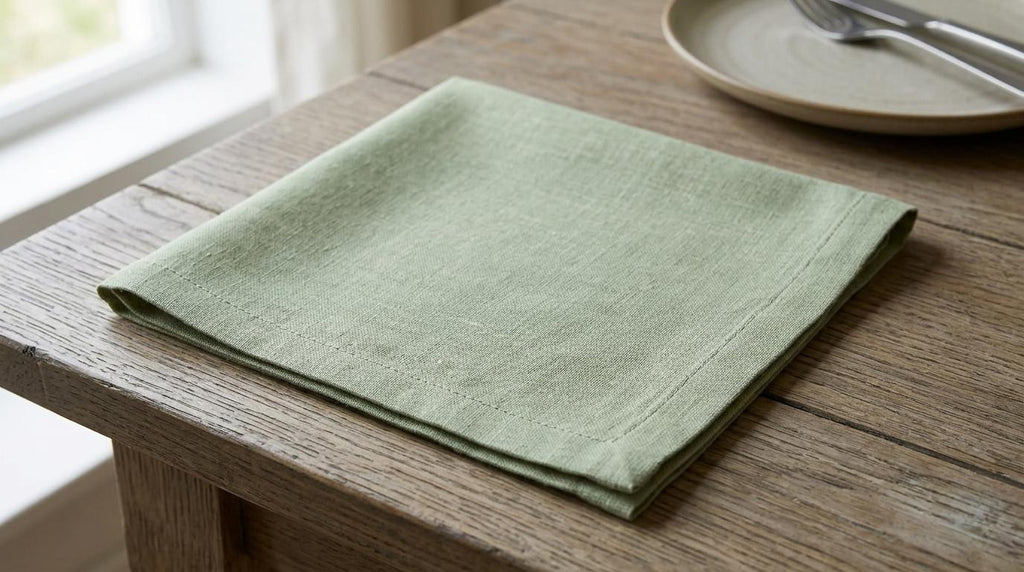 Elegant Olive Linen Napkins