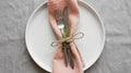 Rovina Charcoal Solid Linen Napkins