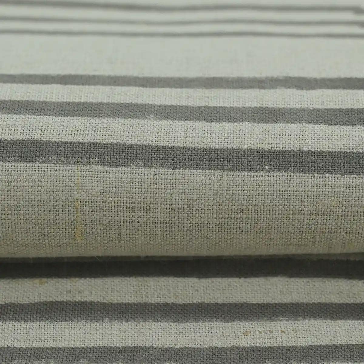 Carla Hand Block Print Stripe linen Fabric