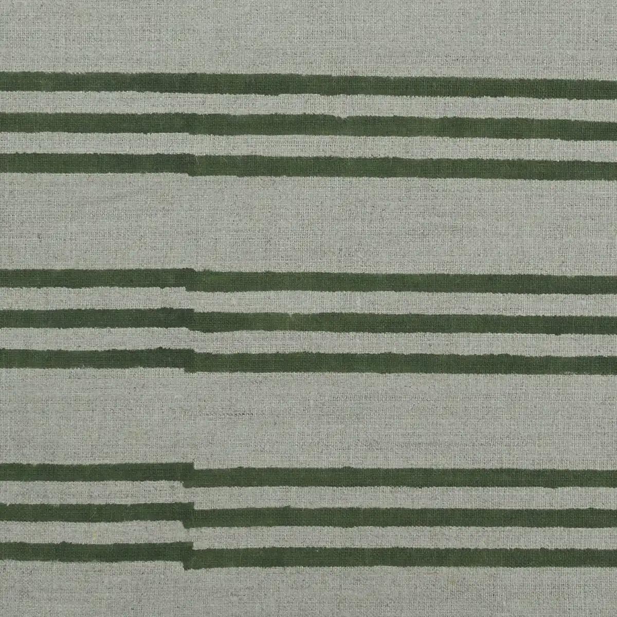 Carla Hand Block Print Stripe linen Fabric
