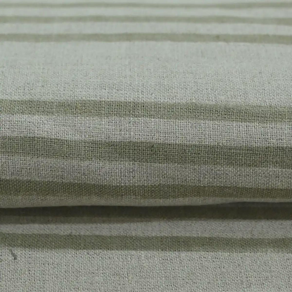Carla Hand Block Print Stripe linen Fabric