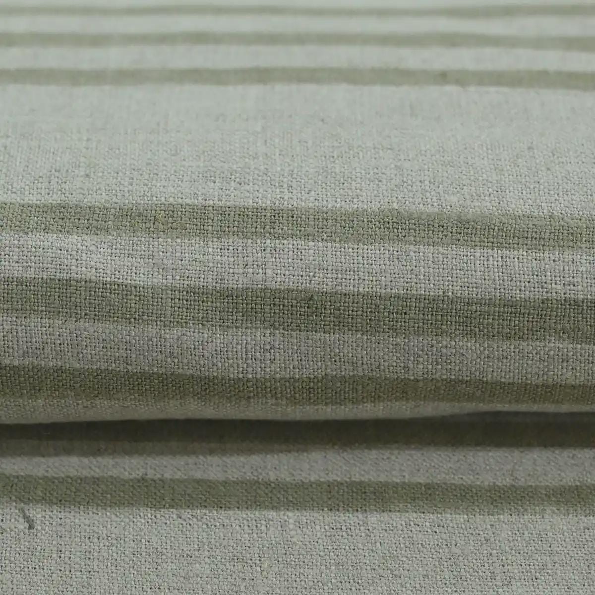 Carla Hand Block Print Stripe linen Fabric