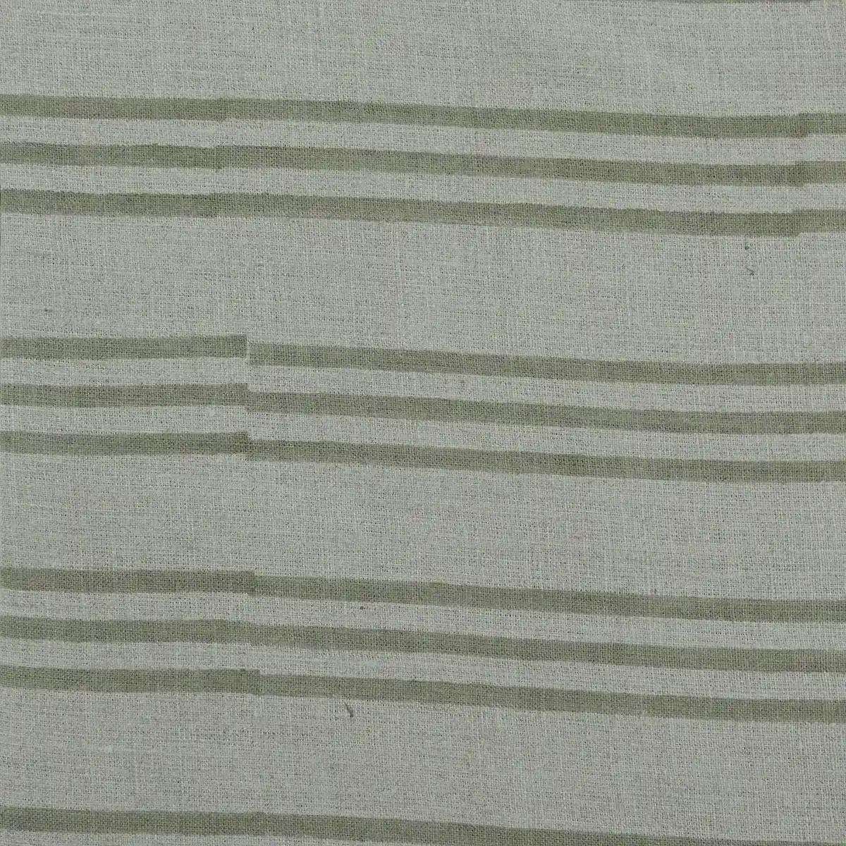 Carla Hand Block Print Stripe linen Fabric