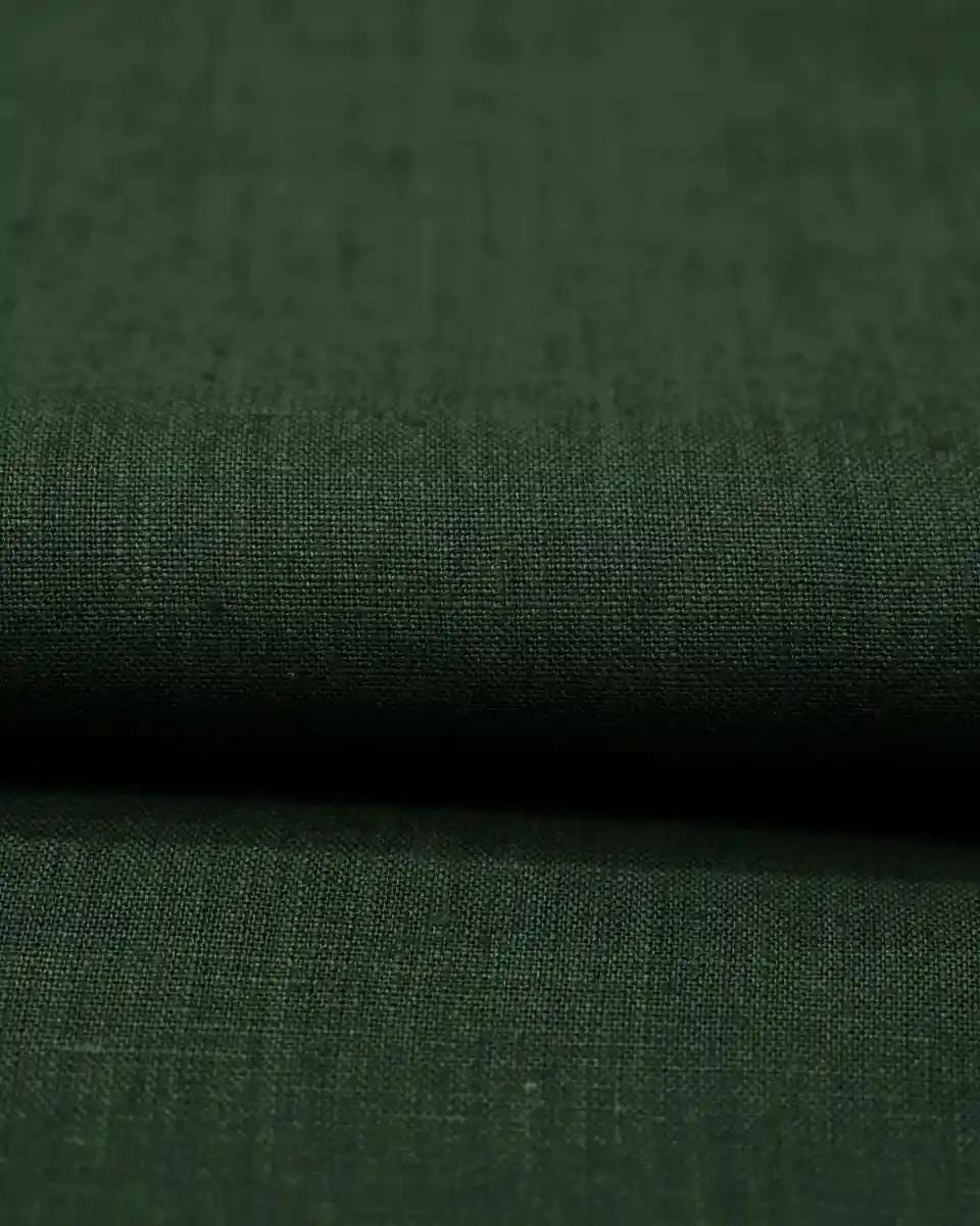 Fernwood Forest Green Solid Linen Napkins