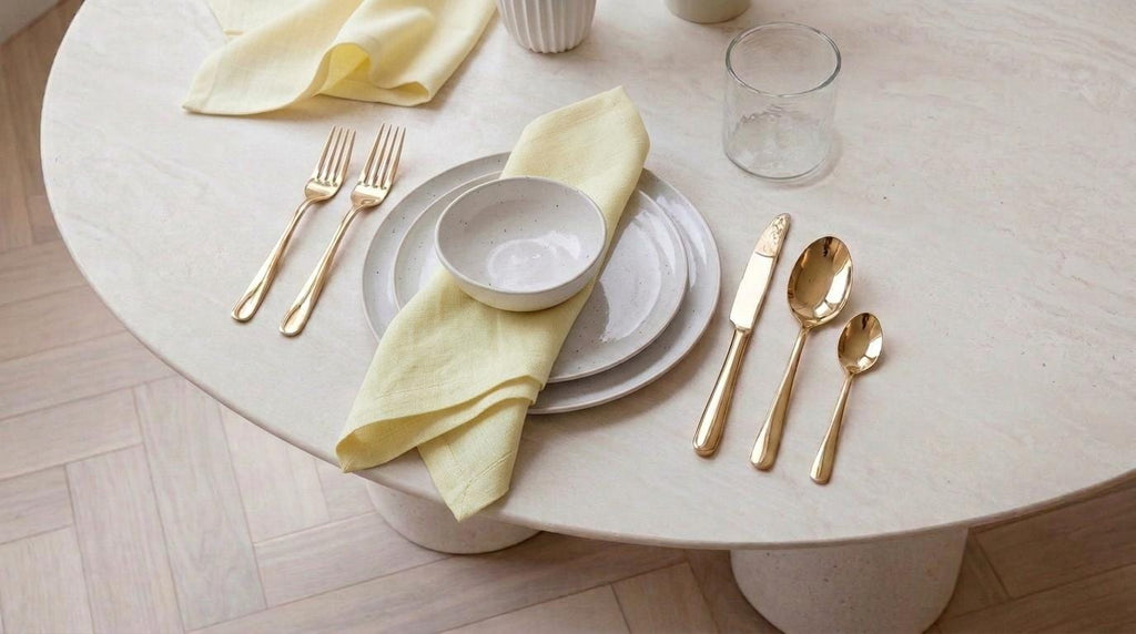 Alba Cream Solid Linen Napkins