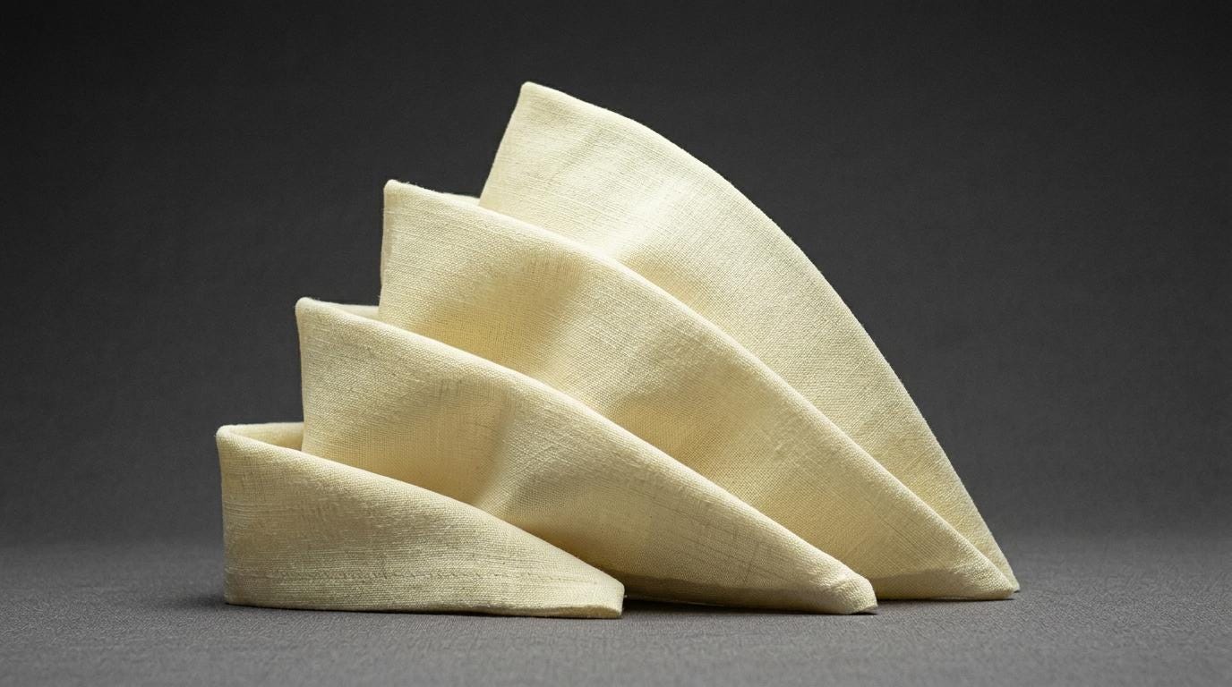 Alba Cream Solid Linen Napkins