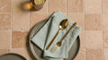 Mossmere Sage Green Solid Linen Napkins