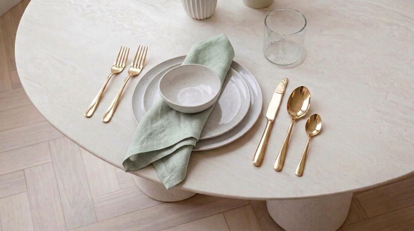 Mossmere Sage Green Solid Linen Napkins