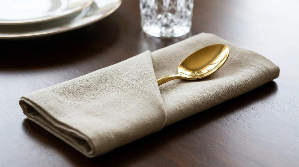 Oakmere Oatmeal Solid Linen Napkins