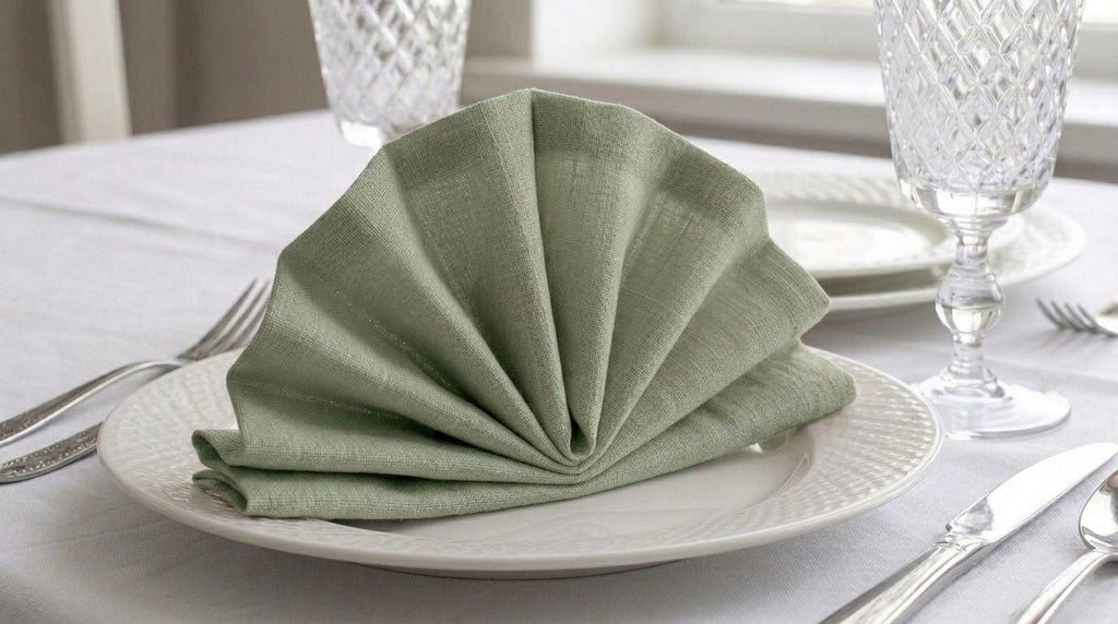 Elegant Olive Linen Napkins