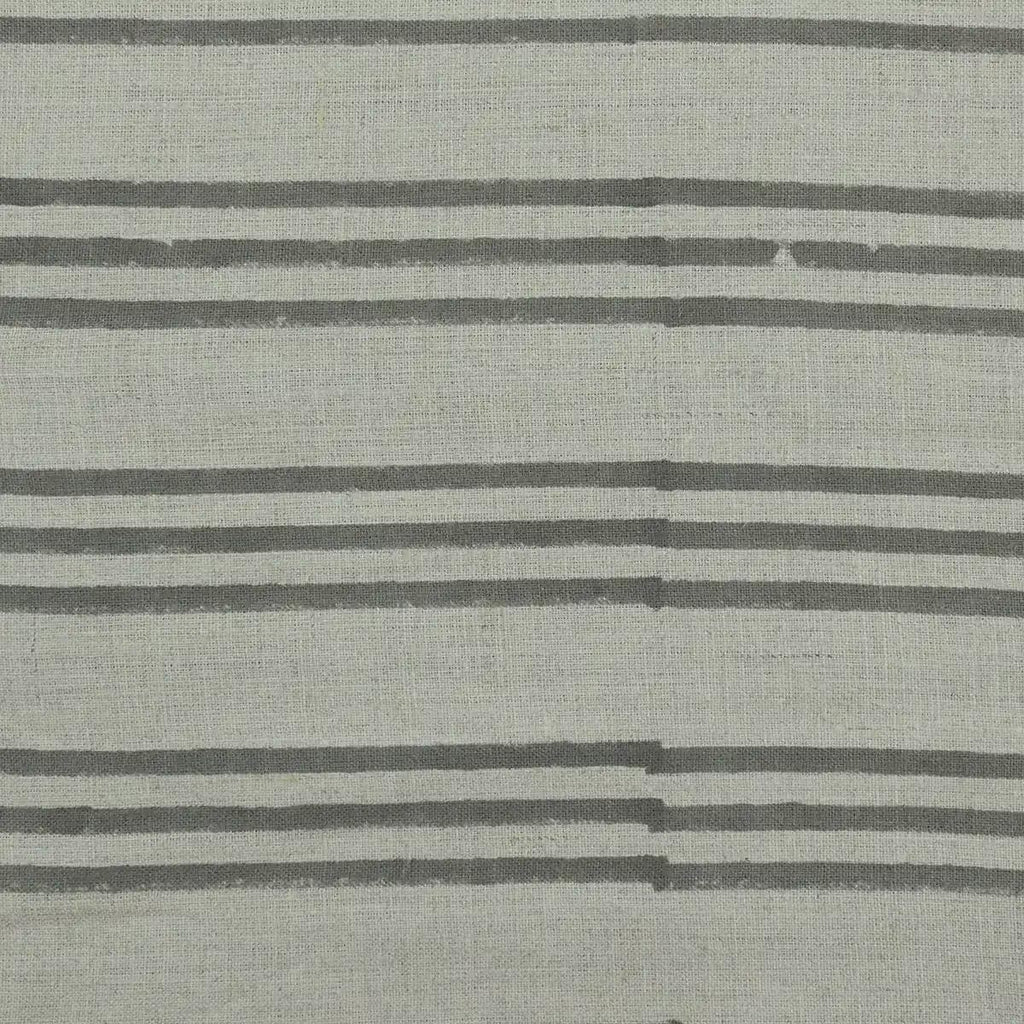 Carla Hand Block Print Stripe linen Fabric