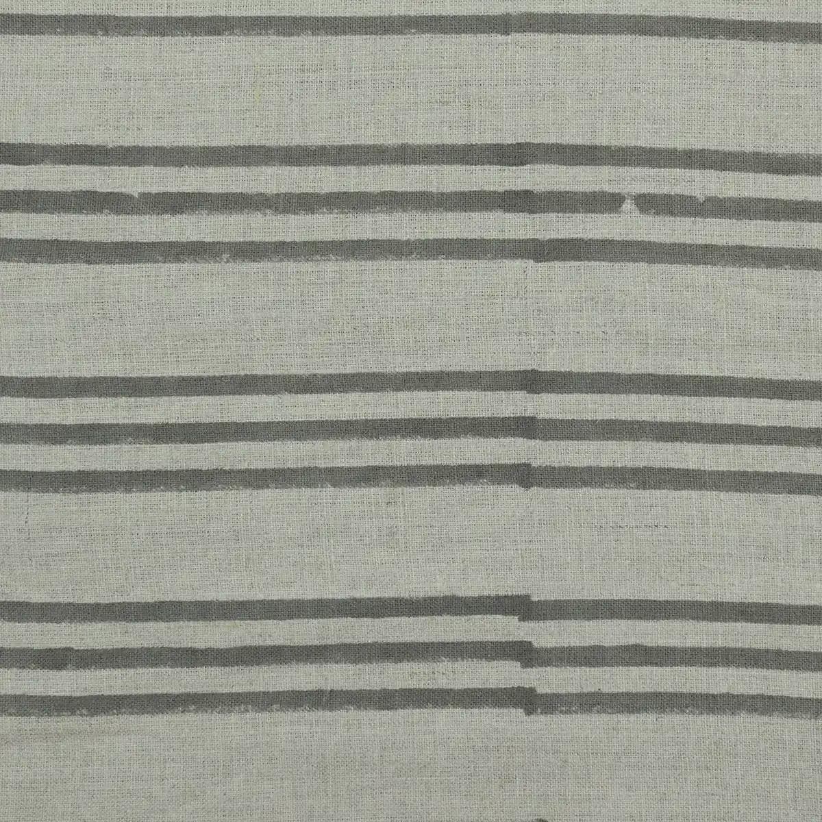 Carla Hand Block Print Stripe linen Fabric