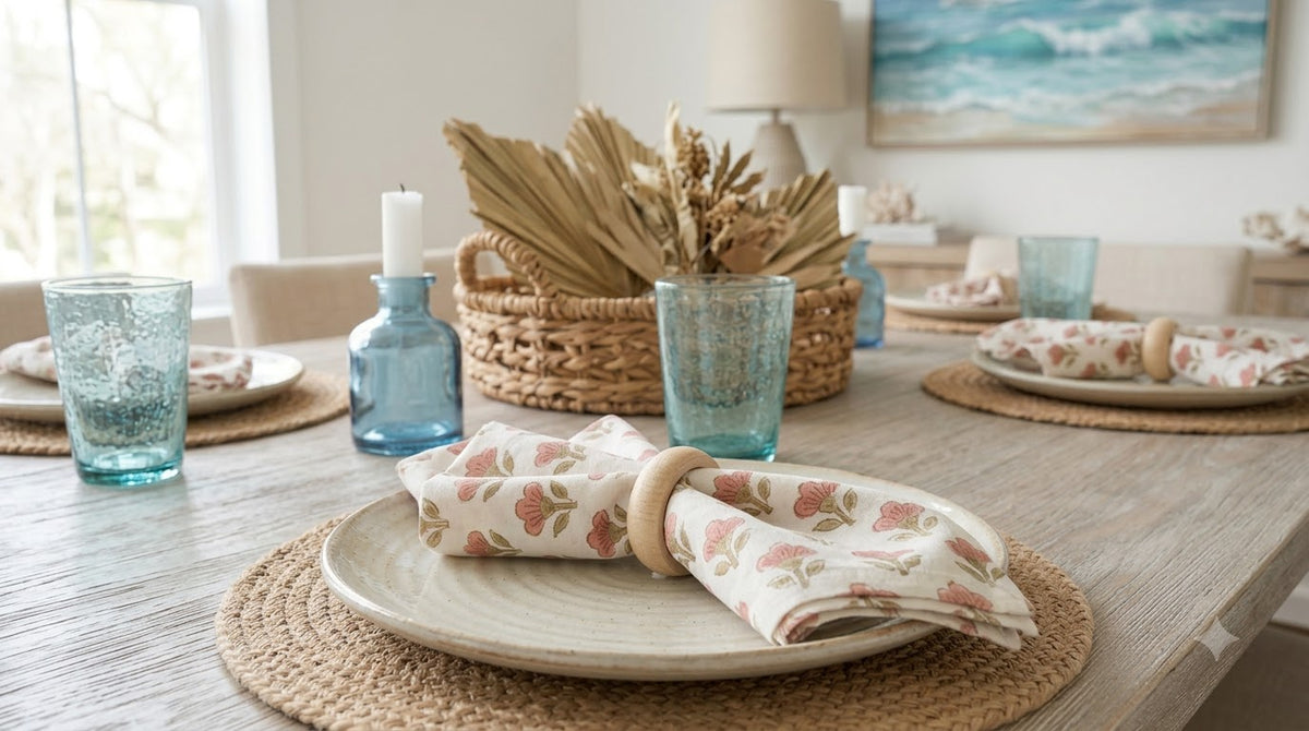 Warm Peach Booti Table Napkin