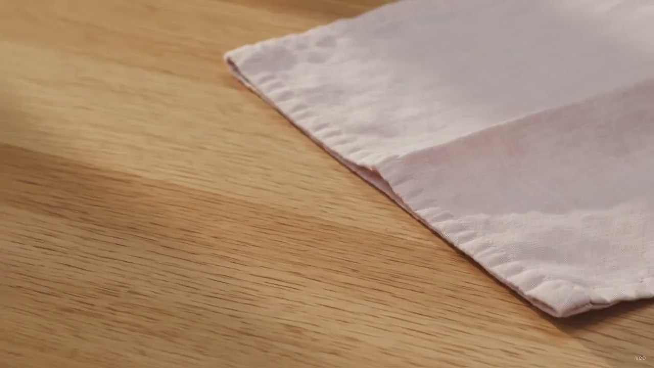 Rustic Pastel Rose Cloth Napkins, Boho Barn Wedding Settings, Sustainable Reusable Dinner Linens