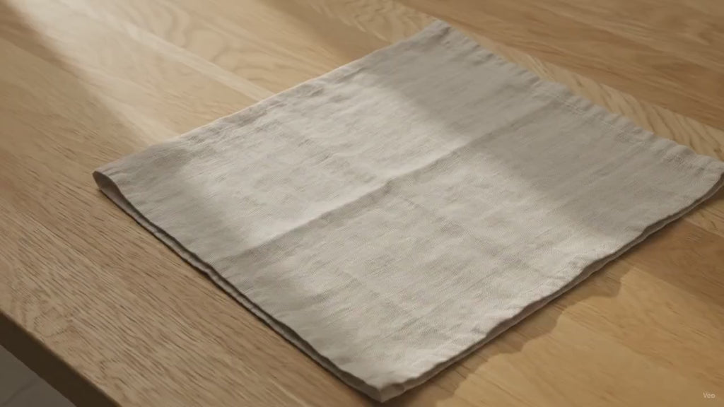 Oakmere Oatmeal Solid Linen Napkins